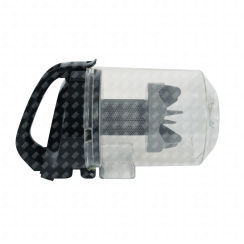 Komplettes Staubbehälter, -Separator schwarz und grau