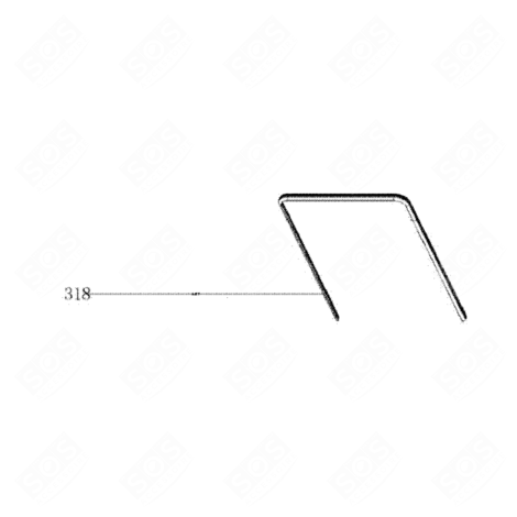 TÜRDICHTUNG (KENNZEICHEN 318) GESCHIRRSPÜLER, SPÜLMASCHINE - 394H77