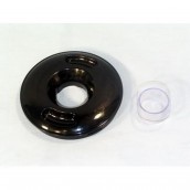 Schwarzer Deckel des Mixbehälters