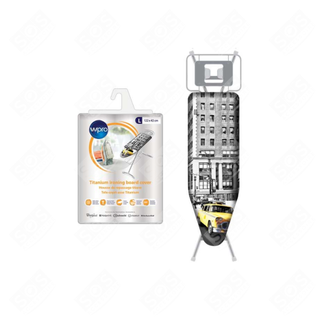 BÜGELBRETTBEZUG 122 X 42 CM BÜGELEISEN, DAMPFBÜGELSTATION - 484000008534