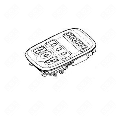 GRAUES BEDIENFELD KÜCHENMASCHINE - MS-8030001562, MS8030001562