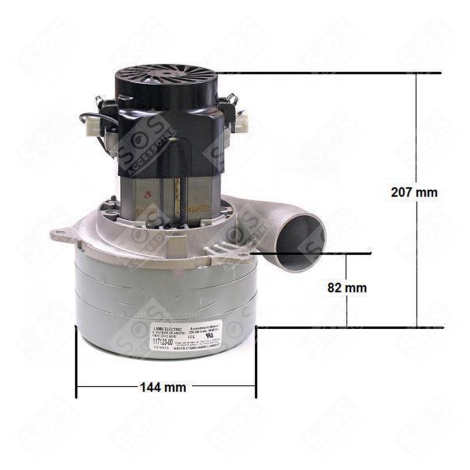 BYPASS-TANGENTIALMOTOR AMETEK - 1500W STAUBSAUGER - 11712300