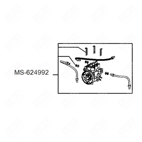 VENTIL MIT SCHLAUCH KAFFEEMASCHINE, ESPRESSOMASCHINE - MS-624992, MS624992