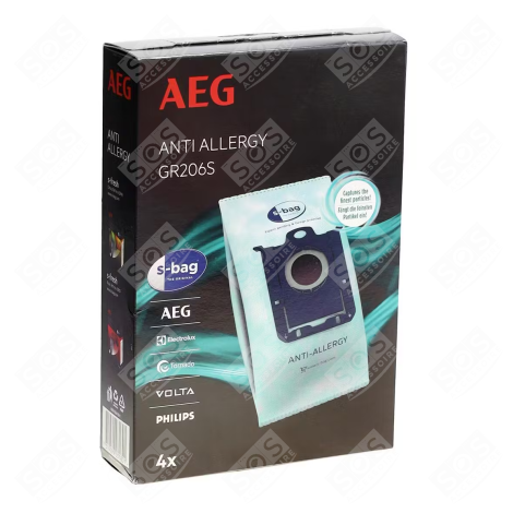 PACK MIT 4 ANTI-ALLERGIE-BEUTELN STAUBSAUGER - 9001684761