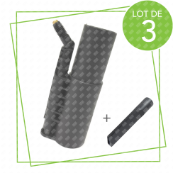 Satz von 3 Hochdruckdüsen 120° mit 1 Flachdüse