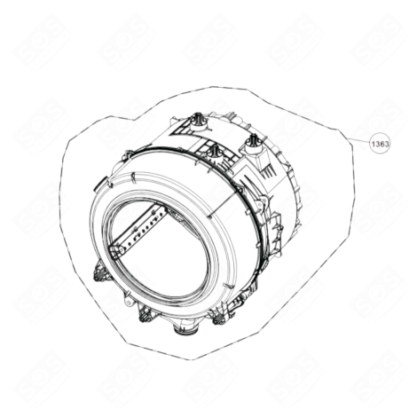WASCHBLOCK WASCHMASCHINE - 2415603300, 2415603301