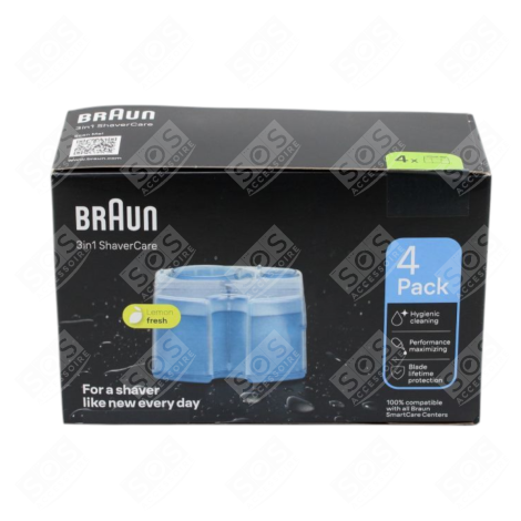 ORIGINALER RASIERER-REINIGUNGSGEL X4 RASIERAPPARAT, HAARSCHNEIDEMASCHINE - 4987176176691