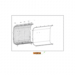 Edelstahlblende (Kennzeichnung 142834)