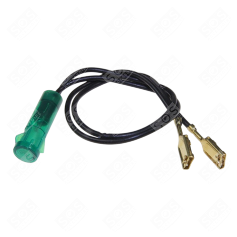 ORIGINALE GRÜNE ANZEIGELAMPE Ø 8MM KÜHLSCHRANK, GEFRIERSCHRANK - 1.01.0023.04