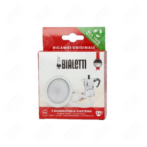 DICHTUNGS- + FILTERSATZ FÜR 3 TASSEN KAFFEEMASCHINE, ESPRESSOMASCHINE - F0800003