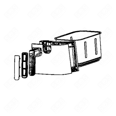 RECHTE SCHUBLADENEINHEIT FRITTEUSE - SS-9100056099, SS9100056099