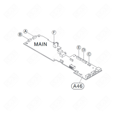 HAUPTPLATINE (MARKIERUNG A46) HEIMKINO, DVD & BLURAY-PLAYER - EBT65176323