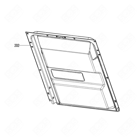 GEGENBLATT MIT DICHTUNG AN DER UNTERSEITE (KENNZEICHNUNG 202) GESCHIRRSPÜLER, SPÜLMASCHINE - AS0043771, AS0042224