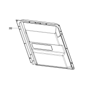 Gegenblatt mit Dichtung an der Unterseite (Kennzeichnung 202)