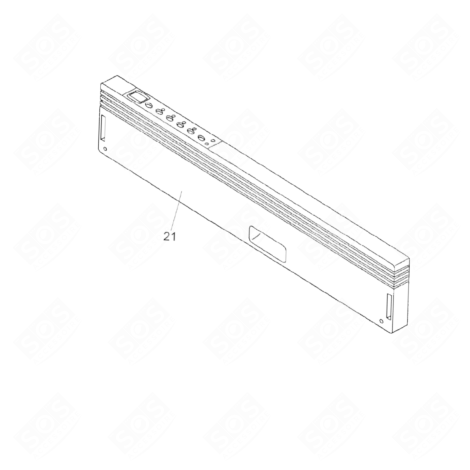 BEDIENFELD (KENNZEICHEN 21) GESCHIRRSPÜLER, SPÜLMASCHINE - 41050716