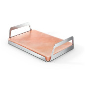 Salzstein mit Edelstahlrahmen