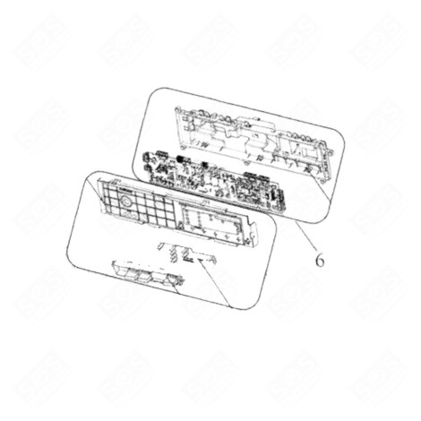 ORIGINALE PLATINE F1 10792110 HPAL08 WÄSCHETROCKNER - 22342460