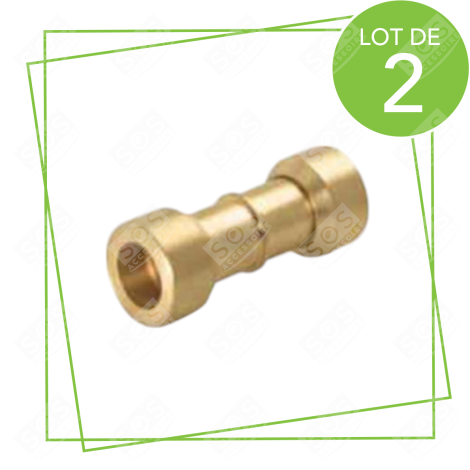 ORIGINALES SET VON 2 GERADEN VERBINDUNGSSTÜCKEN KÜHLSCHRANK, GEFRIERSCHRANK - L13000584-B2