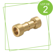 Originales Set von 2 geraden Verbindungsstücken