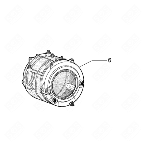 KUNSTSTOFFTROMMEL 58 WD MAX E DIR.INJ. WASCHMASCHINE - C00630560