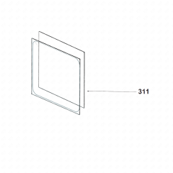 Originale Innenscheibe kürzere Seite