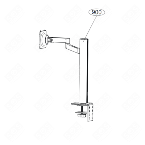 ERGONOMISCHER FUSS (MARKIERUNG 900) FERNSEHER & TV - AAN77271521