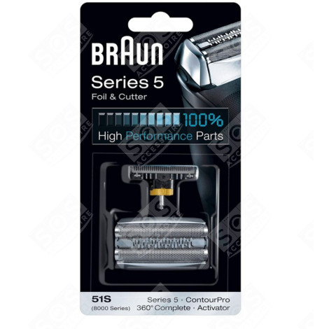 ORIGINAL-RASIERKOPF 52B SERIE 5 RASIERAPPARAT, HAARSCHNEIDEMASCHINE - 81384829, 81384830