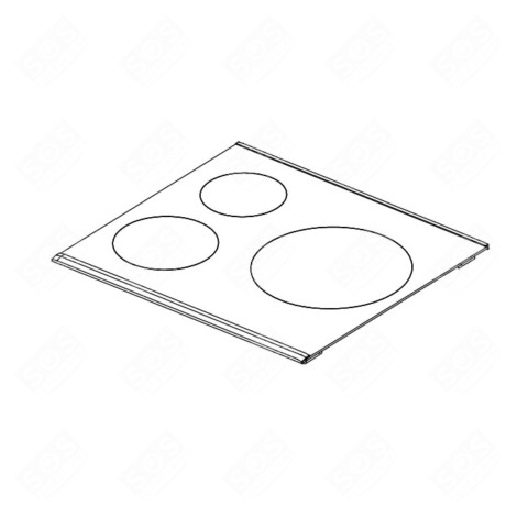GLASKERAMIKFELD KOCHPLATTEN, HERDPLATTEN, KOCHFELD - 4490262131