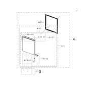 Tür (Gefrierteil, Markierung 4) original