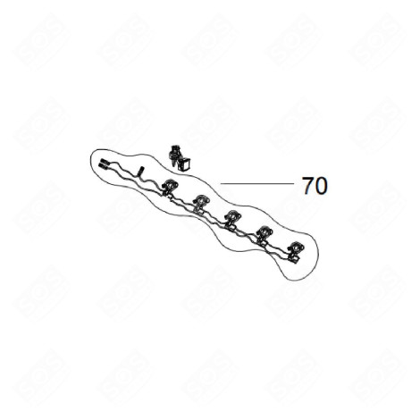 ORIGINALER BACKOFEN-ZÜNDSCHALTER BACKOFEN, KÜCHENHERD - 10002949