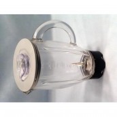 Glasbehälter für Blender/Mixer komplett grau & schwarz