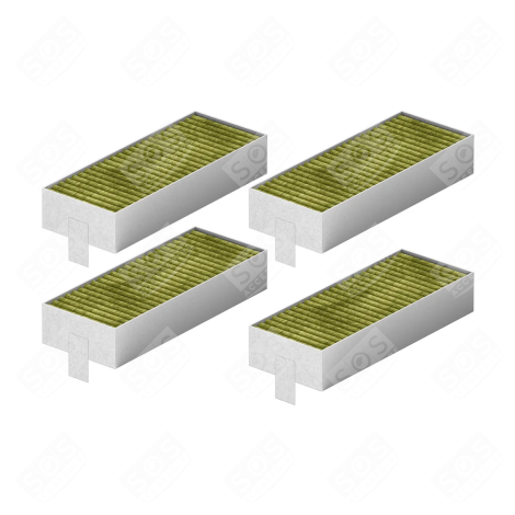 CLEANAIR PLUS AKTIVKOHLEFILTER 19,4 X 7,4 X 3,4 CM DUNSTABZUGSHAUBE - 17007505, 17004796