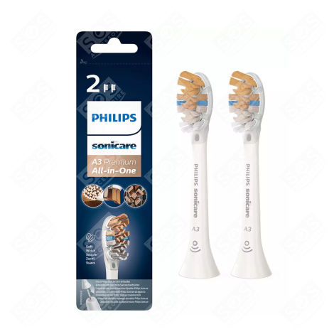 SET AUS 2 ELEKTRISCHEN SCHALLZAHNBÜRSTENKÖPFEN ELEKTRISCHE ZAHNBÜRSTE - HX9092/10, HX909210