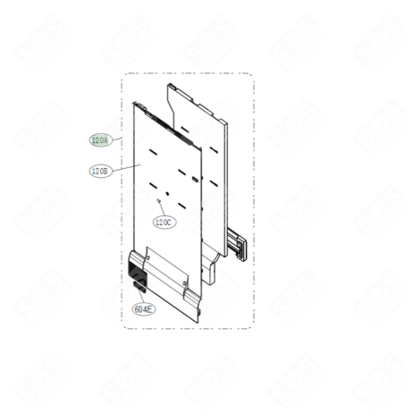STEUERGEHÄUSE (KENNZEICHNUNG 120A) KÜHLSCHRANK, GEFRIERSCHRANK - ABQ76880301