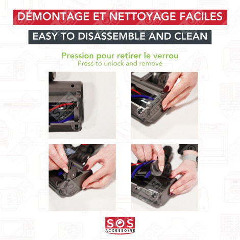 KOMPATIBLE BÜRSTE V7/V8/V10/V11/V15 STAUBSAUGER - D009