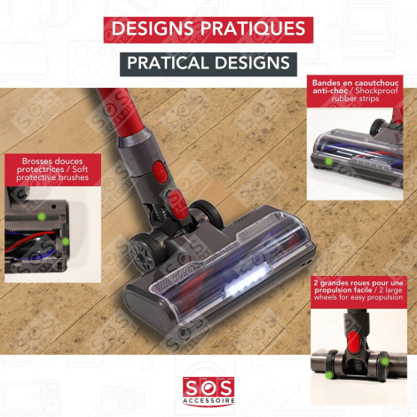 KOMPATIBLE BÜRSTE V7/V8/V10/V11/V15 STAUBSAUGER - D009