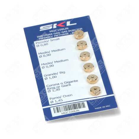 METHAN-6-MB-GASINJEKTOR-KIT BACKOFEN, KÜCHENHERD - MGC109UN