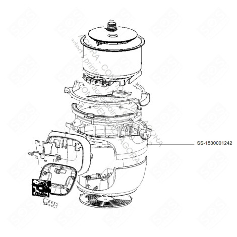 DAMPFGARER GEHÄUSE OBEN DAMPFGARER, DAMPFKOCHER - SS-1530001242, SS1530001242