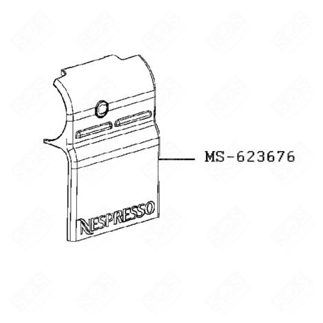 BLAUE RECHTE FLANSCH KAFFEEMASCHINE, ESPRESSOMASCHINE - MS-623676, MS623676