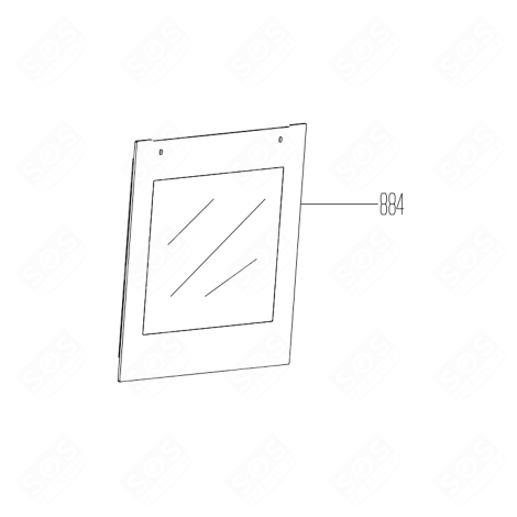AUSSENSCHEIBE BACKOFEN, KÜCHENHERD - 210444521