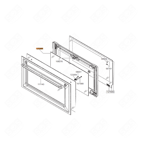 ZWISCHENGLAS (REFERENZ 123585) BACKOFEN, KÜCHENHERD - 772534591