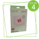 SATZ VON 4 PACKUNGEN MIT 4 BEUTELN TYP G 270 X 60 MM STAUBSAUGER - 00576334,17000940