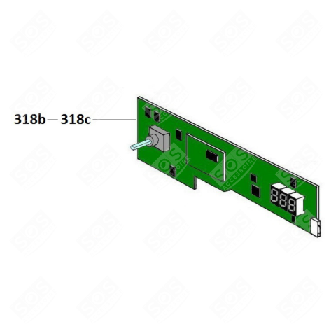 MODULE DE COMMANDE (REPÈRE 318B) WÄSCHETROCKNER - 70026857