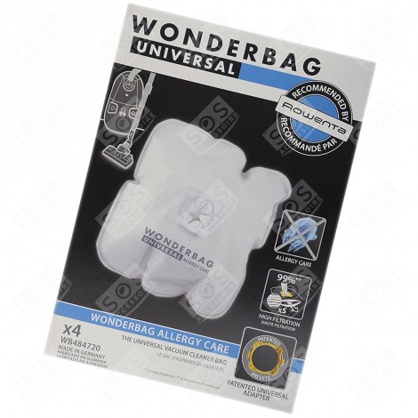 BOITE DE 4 SACS MICROFIBRES D' STAUBSAUGER - WB484720