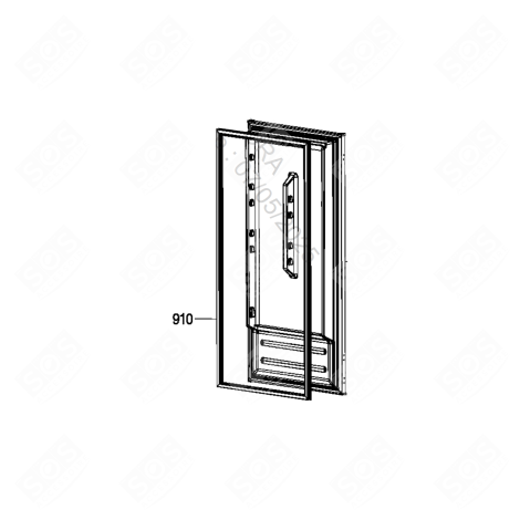 TÜRDICHTUNG 1088 X 483 MM KÜHLSCHRANK, GEFRIERSCHRANK - C00668736, 488000668736