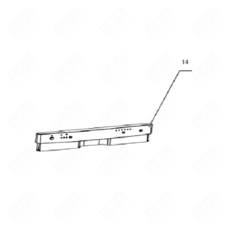 BEDIENFELD (KENNZEICHEN 14) GESCHIRRSPÜLER, SPÜLMASCHINE - 34421107, 12176000005309