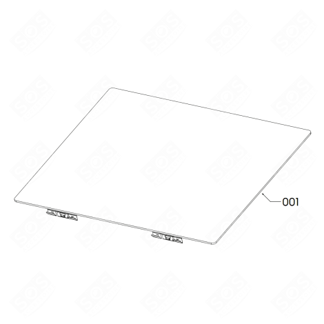 TABLE DE CUISSON (REPÈRE 001) KOCHPLATTEN, HERDPLATTEN, KOCHFELD - 5551128951, 555112895