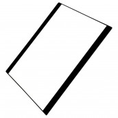 Innere Backofentürscheibe mit Edelstahlrahmen