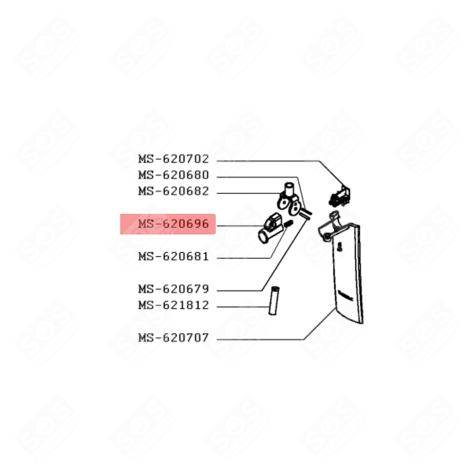 45-GRAD-WASSERHAHNABDECKUNG BIERPUMPE - MS-620696