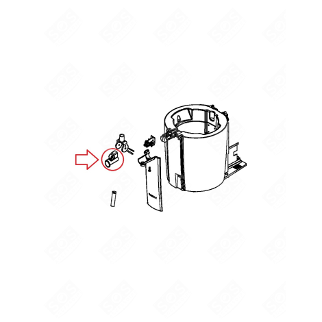 45-GRAD-WASSERHAHNABDECKUNG BIERPUMPE - MS-620696